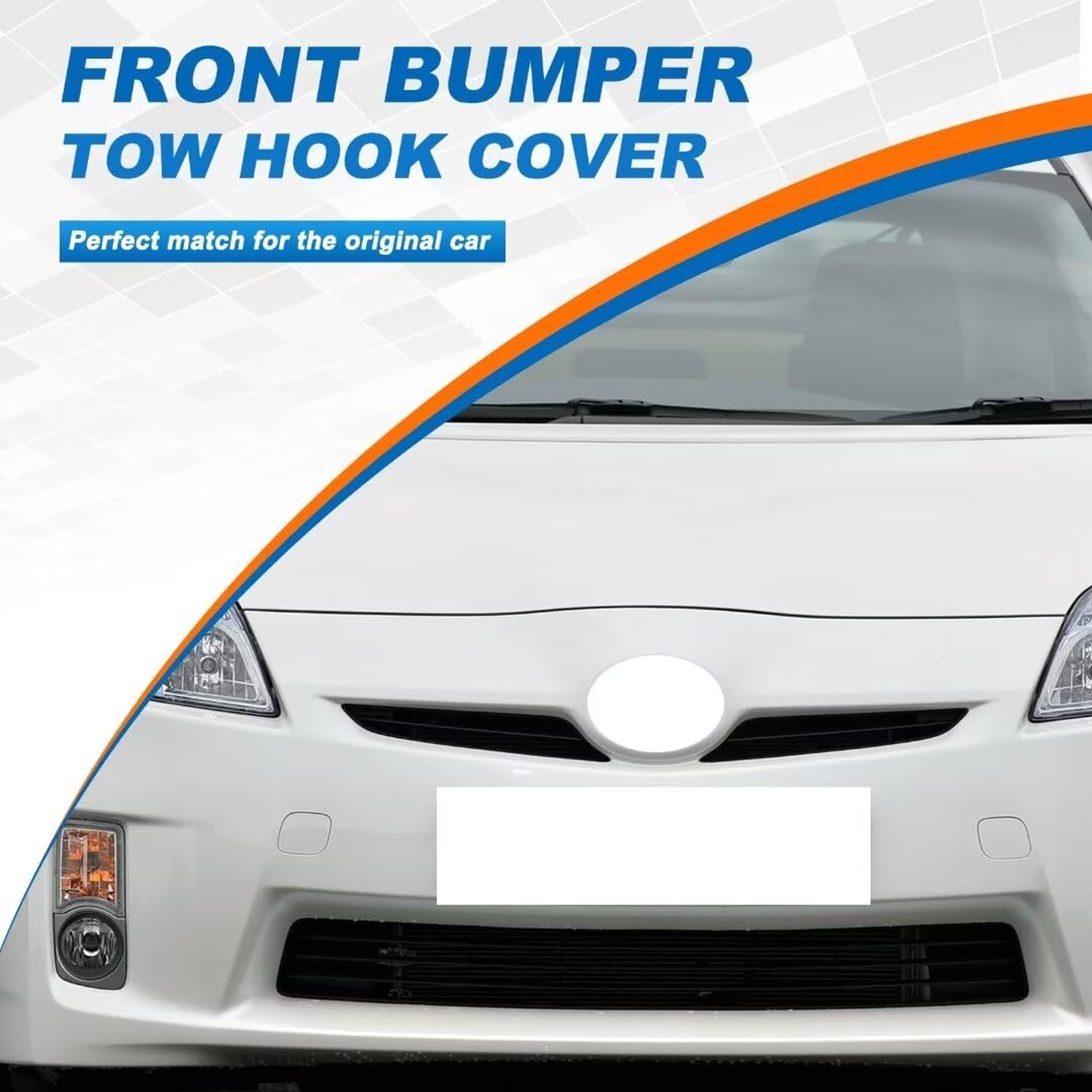 Car Front Bumper Tow Hook Cover Cap Towing Eye Fit for Toyota Prius 2009 2010... gallery