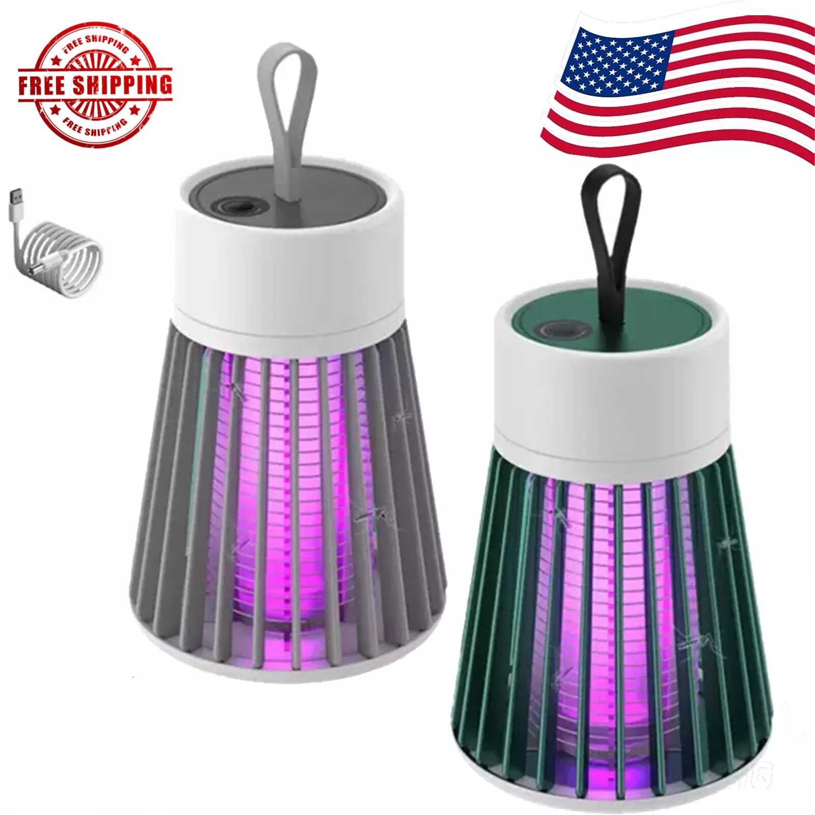 Electric Mosquito Insect Killer LED Light Fly Bug Zapper Trap Pest Control Lamp gallery
