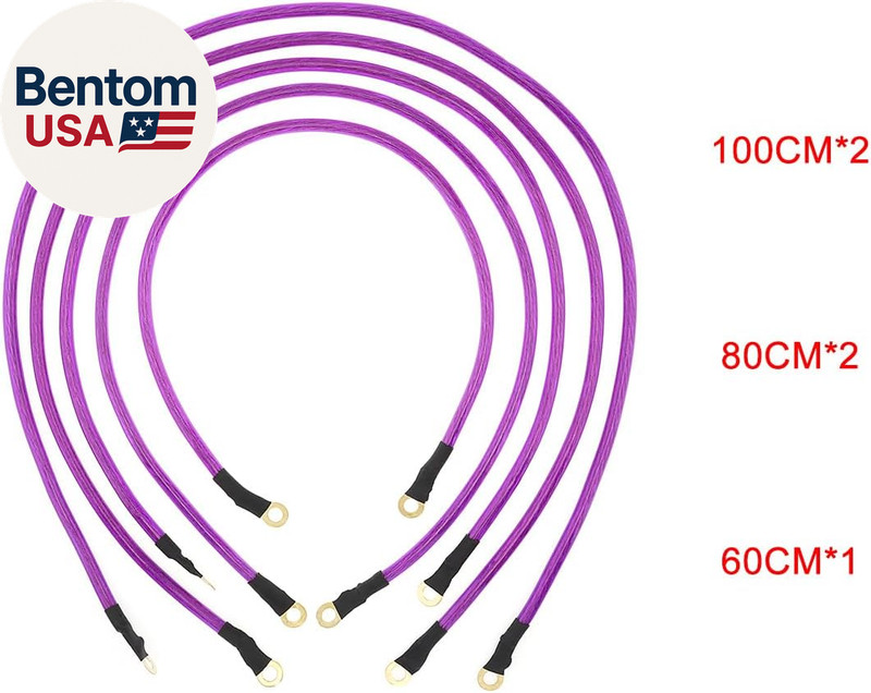 5 Point Car Universal Earth Ground Cables Grounding Wire System Kit High Perform gallery