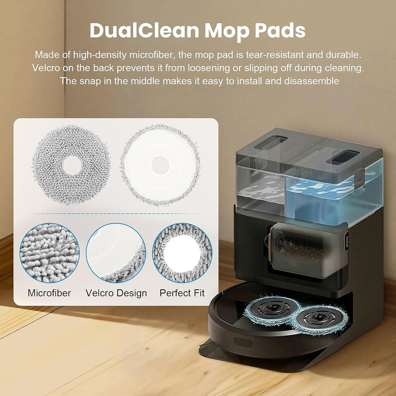 8 Pack Replacement Mop Pads Compatible with iRobot Roomba Plus 405 Combo / 505 C gallery