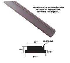 Flexible Magnetic Strip Insert for Framed Shower Doors – 75″ long