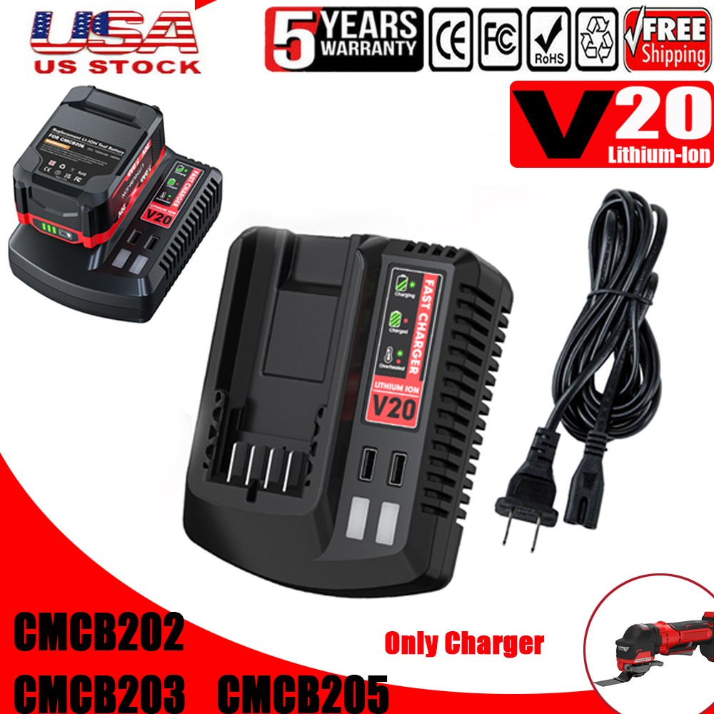 For Craftsman V20 20V MAX Lithium Ion Battery Charger CMCB205 CMCB203 Charger gallery