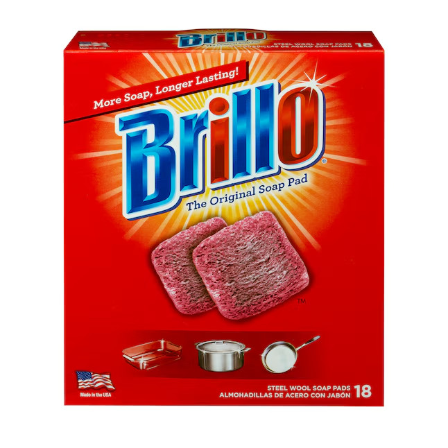 Brillo Steel Wool Soap Pads (18 Count) – Heavy Duty Scouring Pads for Pots, Pans gallery