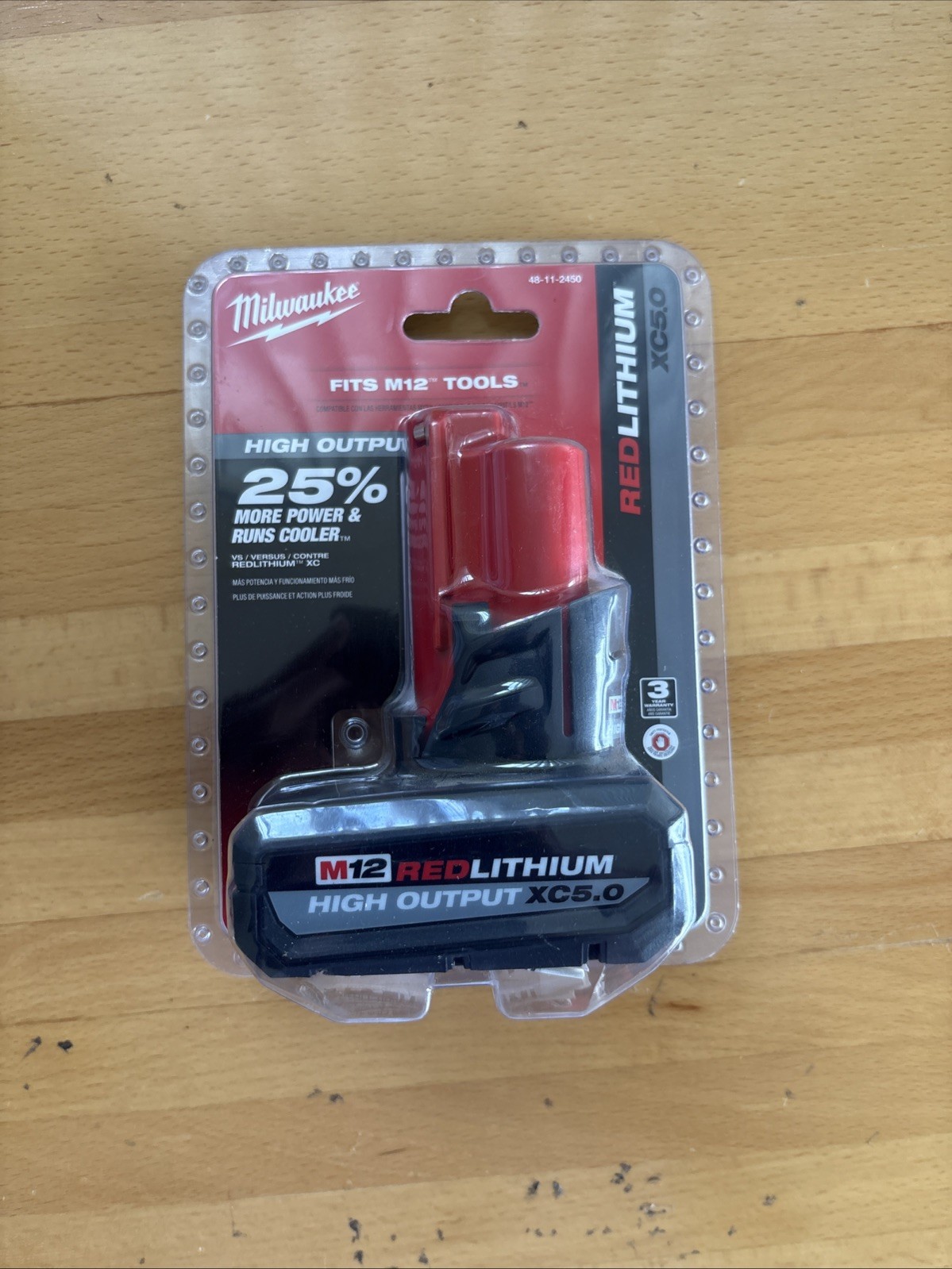 Milwaukee M12 REDLITHIUM HIGH OUTPUT XC5.0 Battery Pack 48-11-2450 gallery