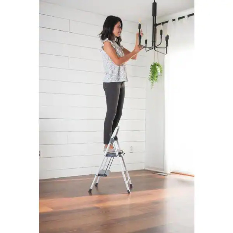 2-Step Compact Steel Step Stool, 225 Lbs. Load Capacity Type II Duty Rating gallery