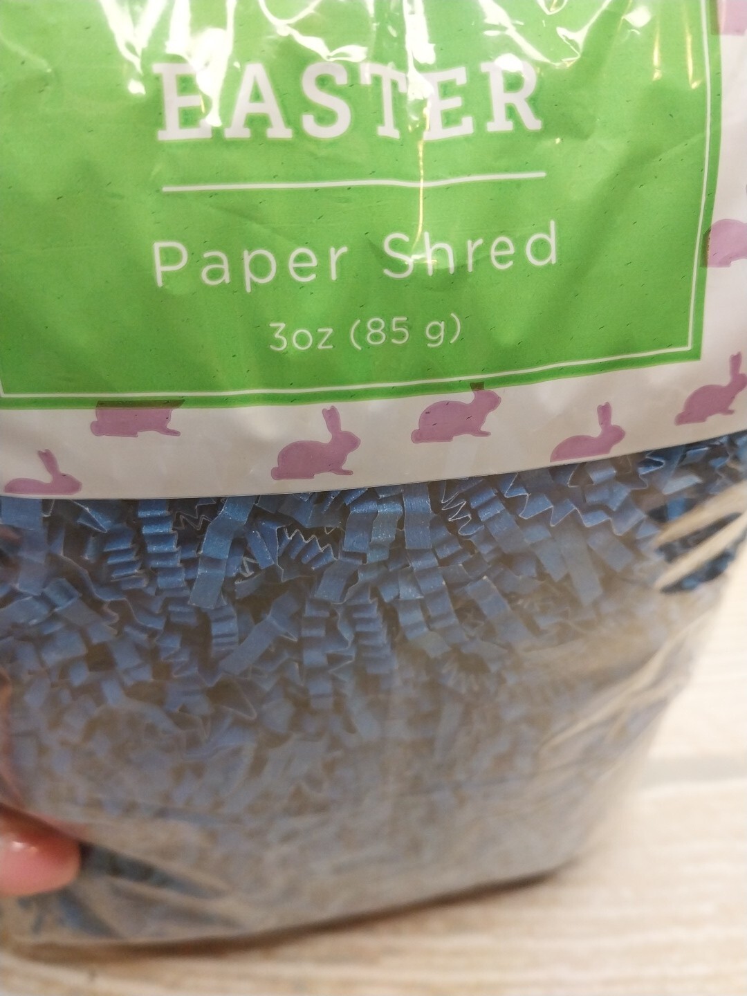 New! Blue Gift Basket Crinkle Paper Shred Filler Tier Trays July 4 Christmas USA gallery