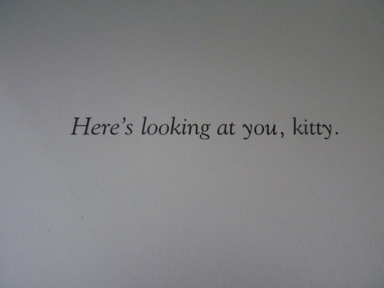 Any Occasion Greeting Card For Anyone CATSABLANCA -Cat Humor gallery