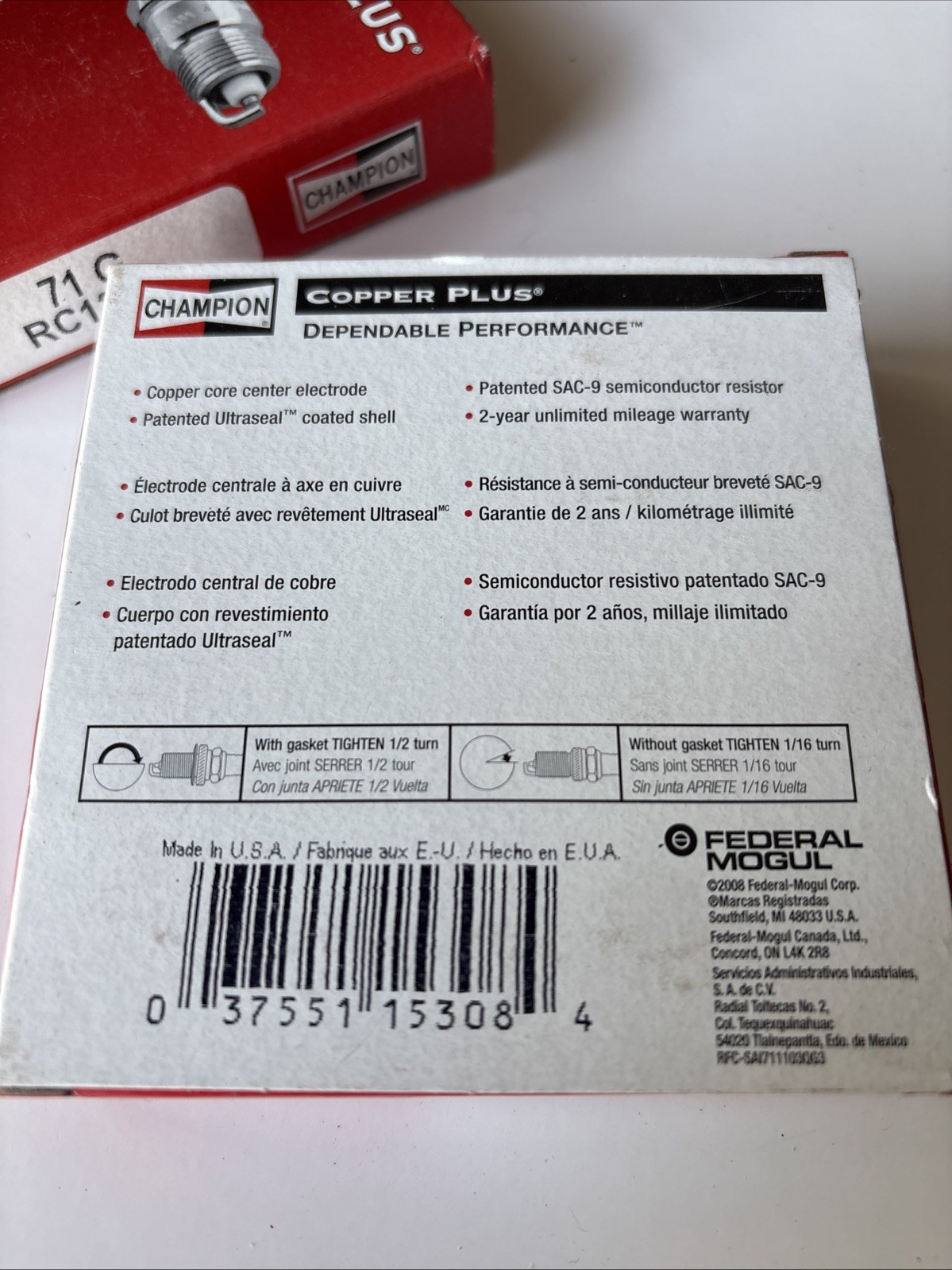 Champion 71 Copper Spark Plug 71S 71G RC12YC - 8 Pack gallery