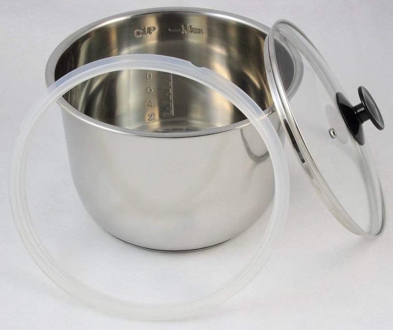 Silicone Sealing Ring Gaskets (2) +Inner Pot Lid Cover (1) For Instant Pot Press gallery