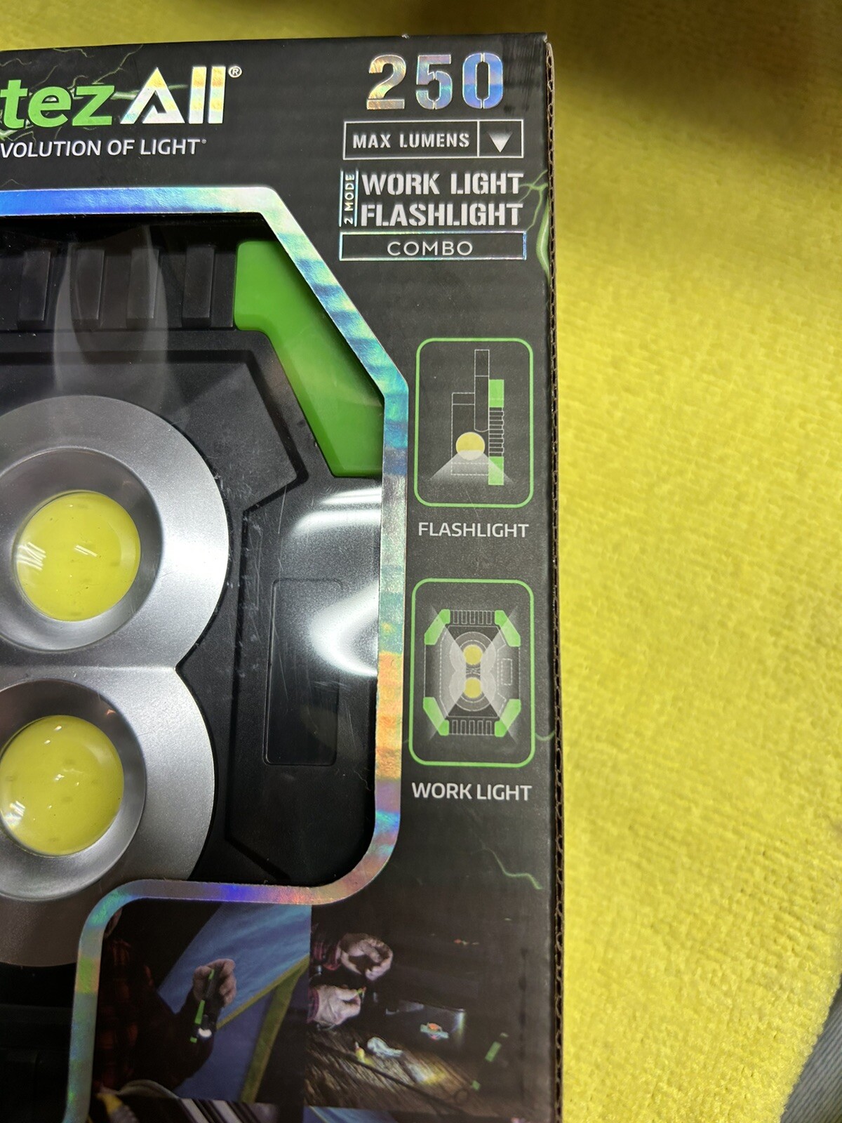 LitezAll 250 Lumen Flashlight Work Light 3pk 3 Cell AA Batteries Required NIB gallery