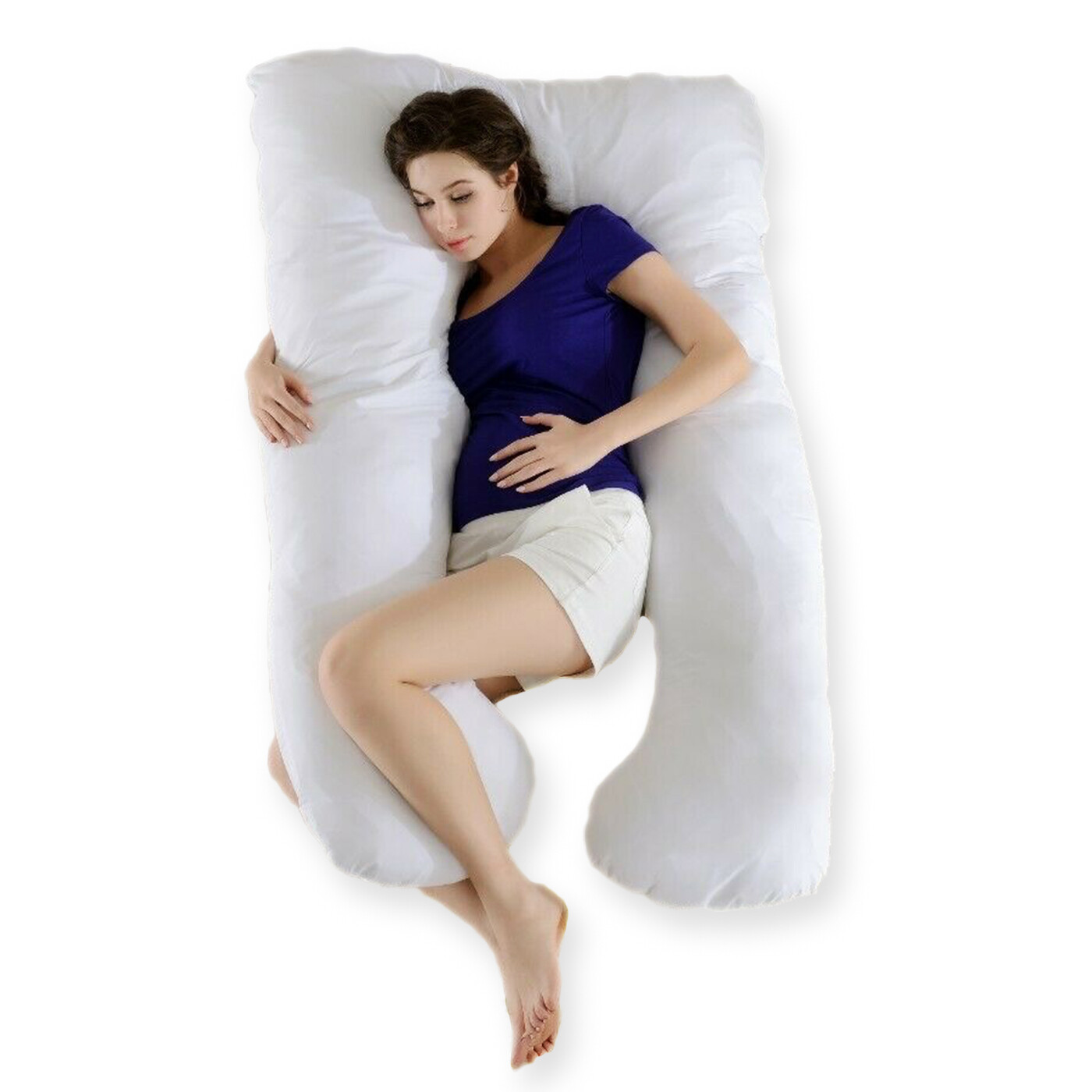 U Shaped Maternity Full Body Support Pillow Washable Cover for Pregnant Women gallery