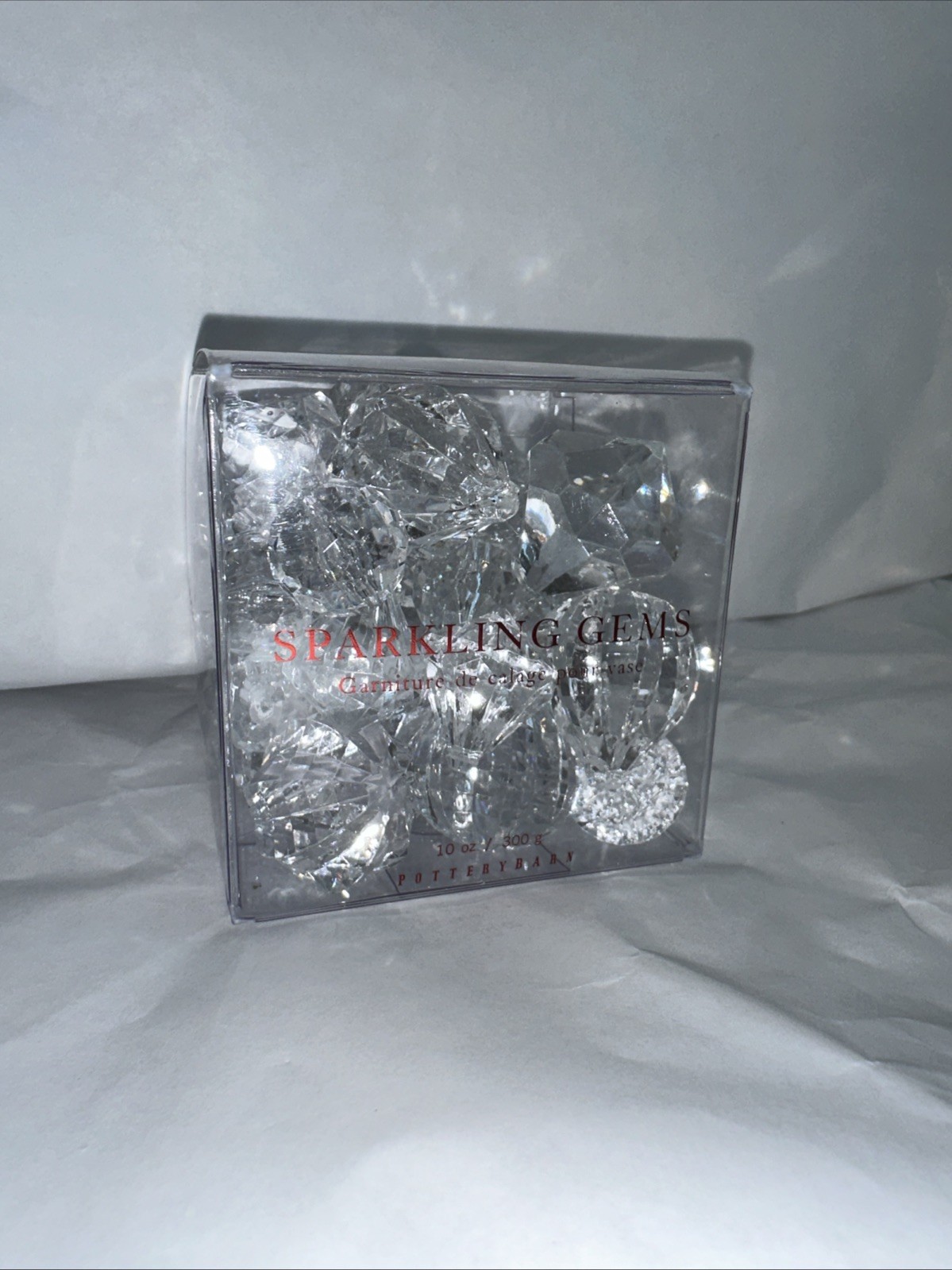 Pottery Barn Holiday Sparkle Sparkling Gems Scatter Vase Filler Decoration 10 oz gallery