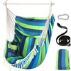 Chihee Hammock Chair Hanging Swing Max 500 Lbs 2 130x100cm, Blue Green gallery