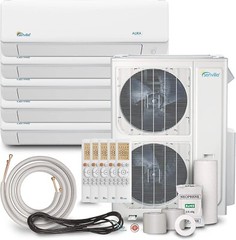 48000 BTU Five Zone Ductless Mini Split Air Conditioner and Heat Pump 22 SEER
