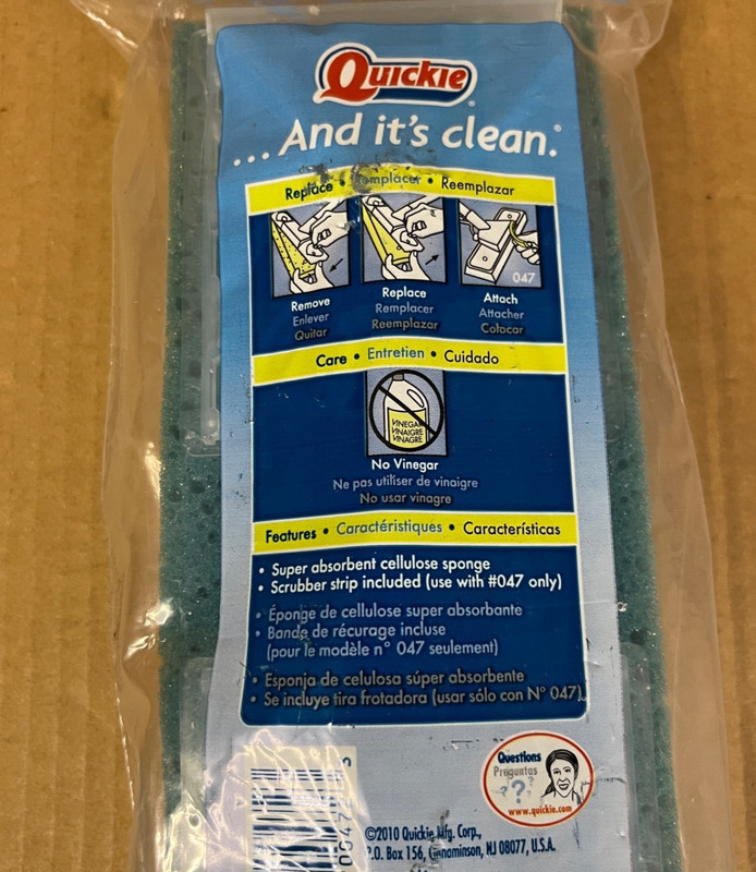Quickie Home Pro Automatic Sponge Mop Refill #0472 For #041 #047 gallery