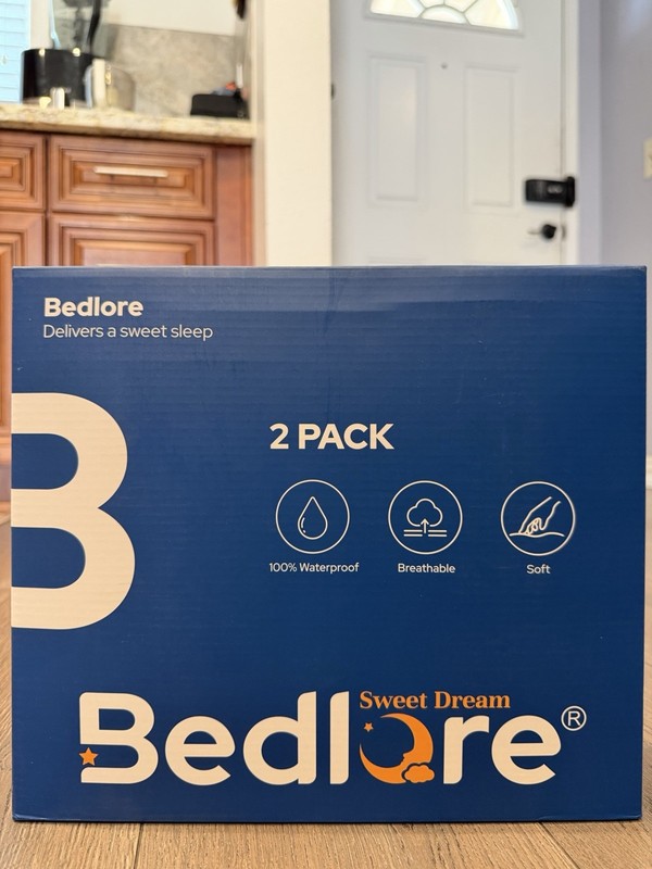 Bedlore Queen Mattress Protector 2-Pack Waterproof Breathable Soft White gallery