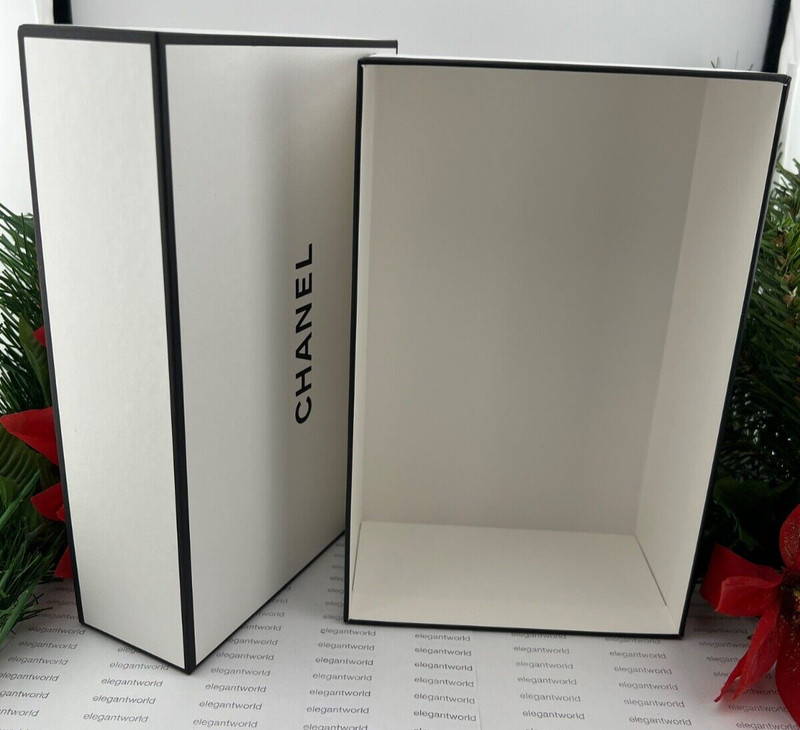 CHANEL Small/Medium Rectangular Empty Gift Storage Box 8.5"x5.5"x3”NEW AUTHENTIC gallery