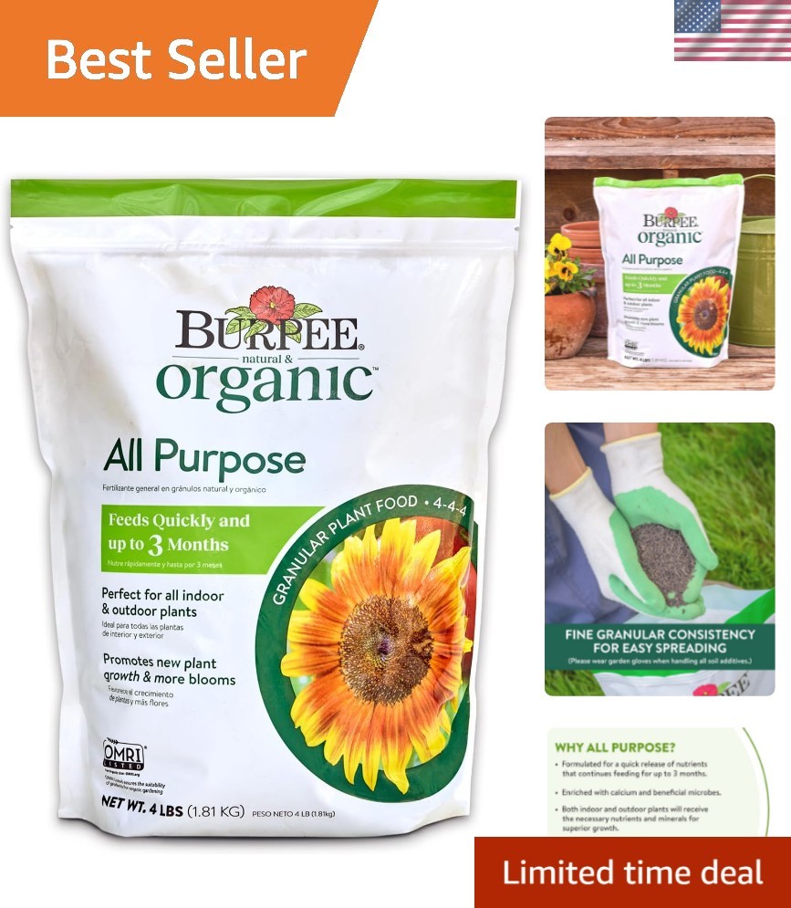 Organic Food for Plants - 4Lb Granules Enhance Growth in Vegetables & Blooms gallery