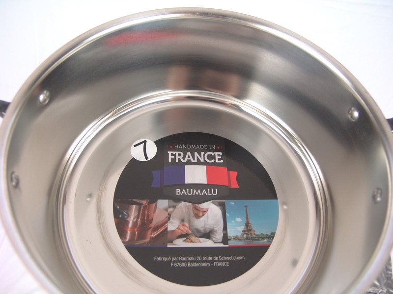 BAUMALU COPPER 9” CASSEROLE + LID STOCK POT WEIGHT 5lb 11oz MADE IN FRANCE gallery