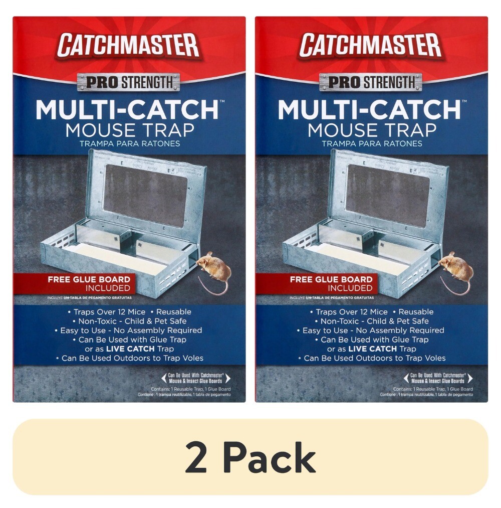 (2 pack) Catchmaster Reusable Multi-Catch Mouse Trap - Easy&Ready to Use Indoors gallery