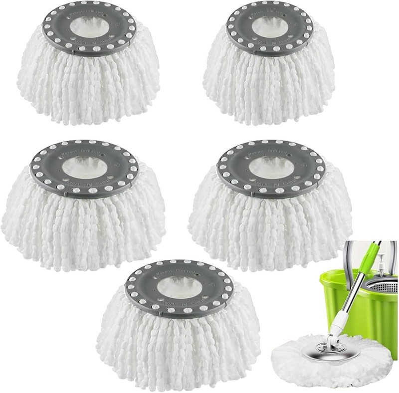 5 PCS Spin Mop Heads Replacement Refill for Old Hurricane Mr.Clean 360 Magic gallery