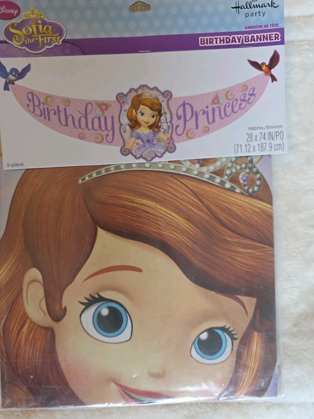 Disney Sofia The First Birthday Party Banner 28 X 74 Inches gallery