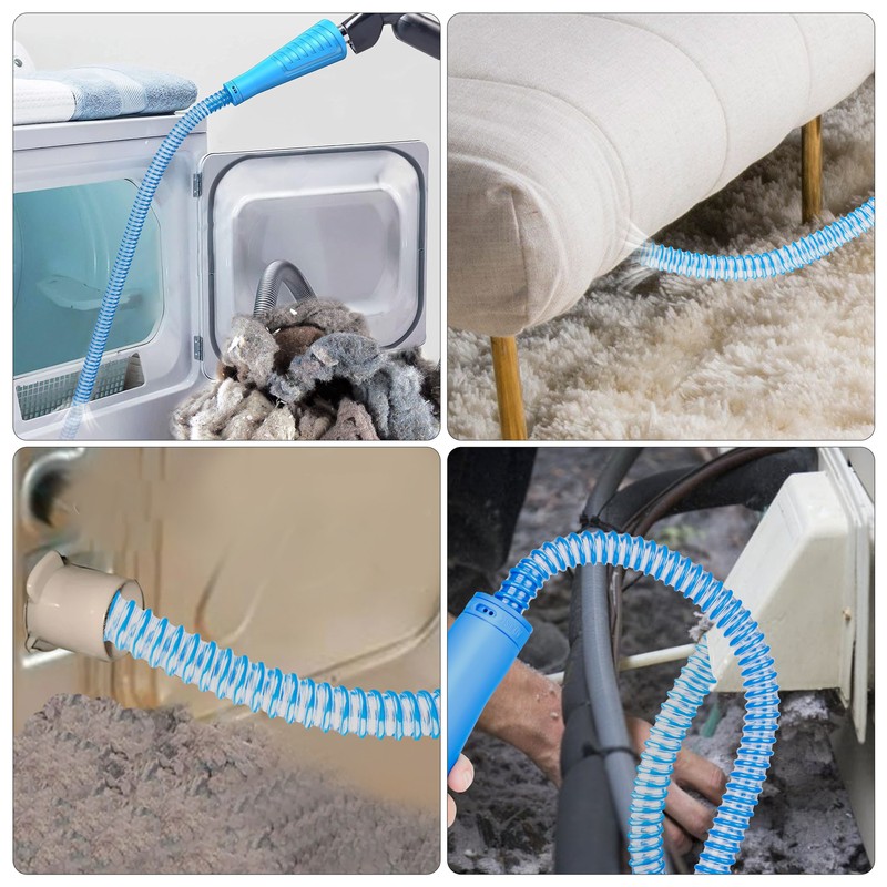 Dryer Vent Cleaner Kit Vacuum Attachment Hose with Lint Remover Cleaning Brush gallery