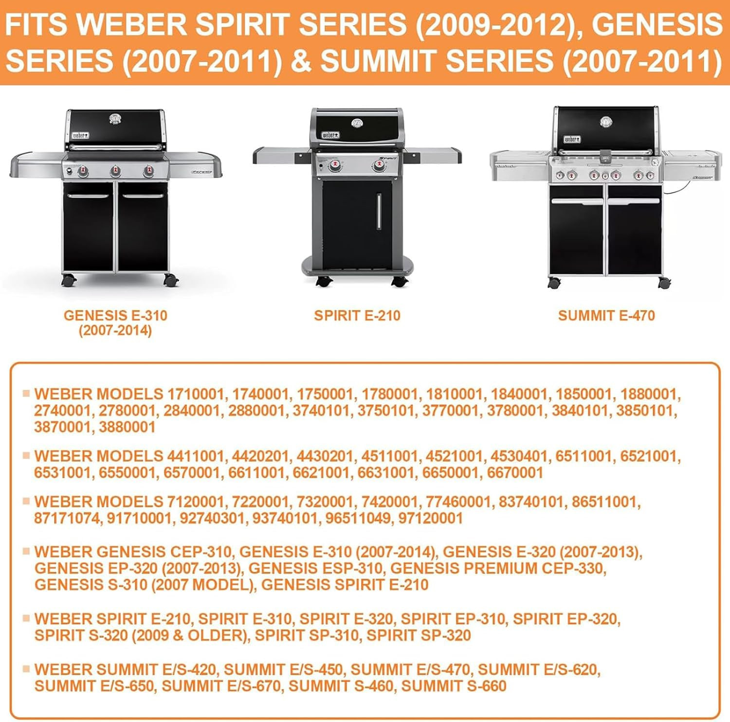 BBQ Locking Caster w/Insert for Weber Genesis 300 Grill Wheel Replacement 70360 gallery