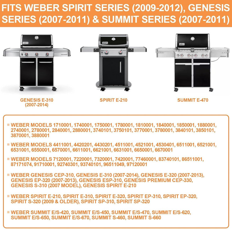 BBQ Locking Caster w/Insert for Weber Genesis 300 Grill Wheel Replacement 70360 gallery