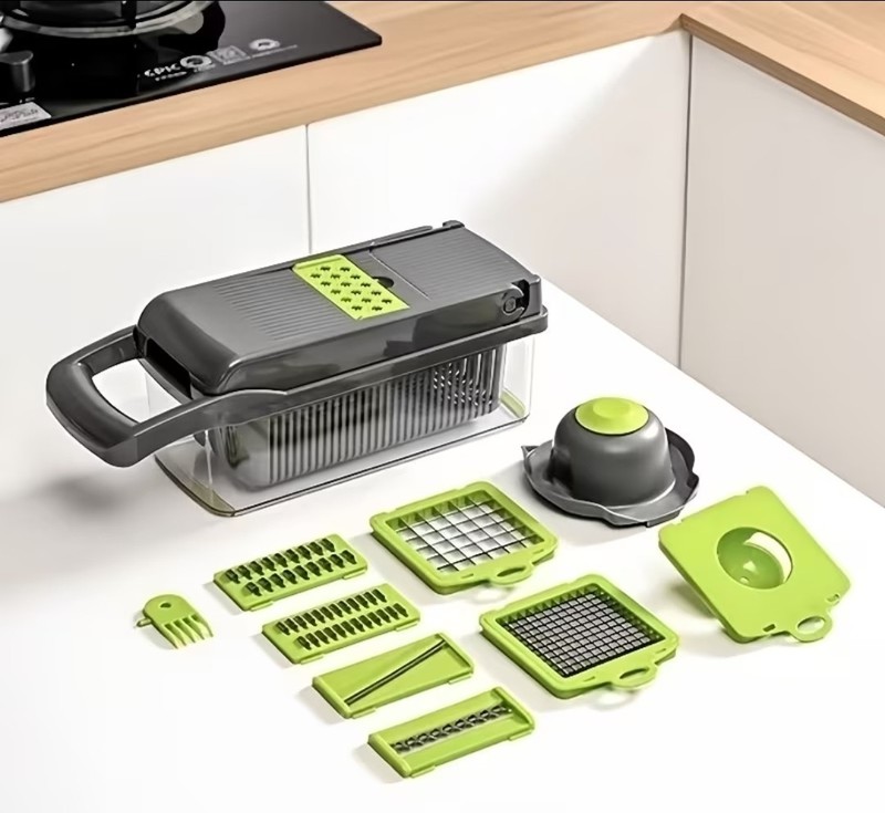 16-in-1 Multifunction Vegetable Chopper & Food Slicer – Kitchen Cutter, Dicer gallery