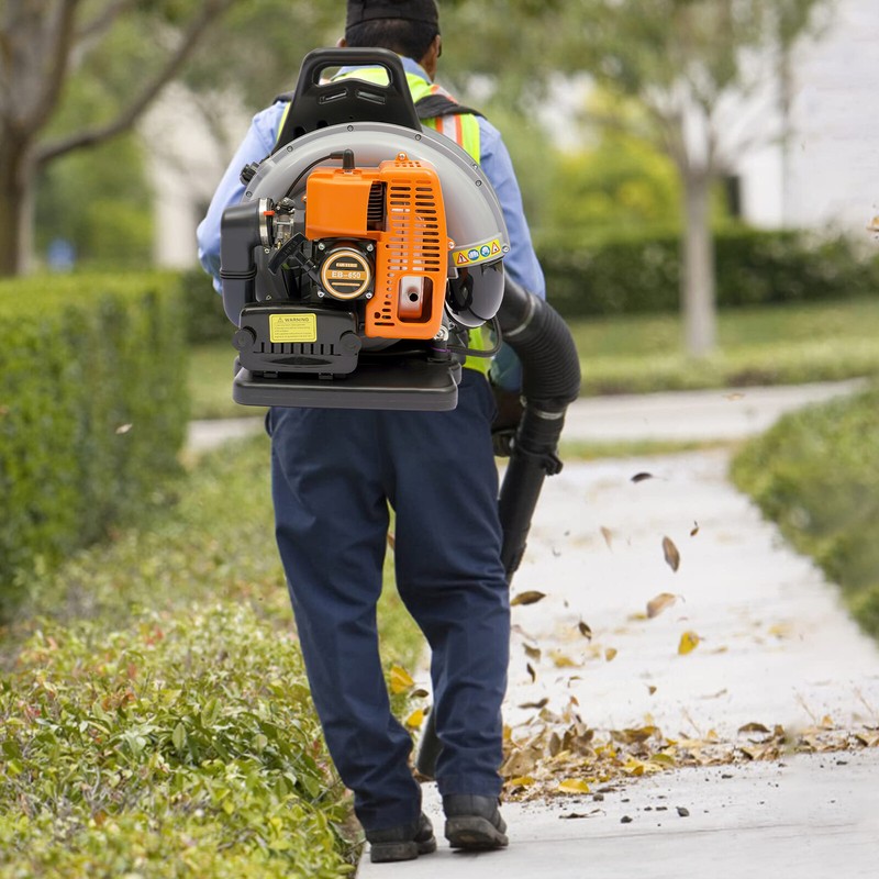 Upgraded 63CC 2-Stroke Backpack Leaf Blower, 4.3HP, 850CFM Powerful Performance gallery