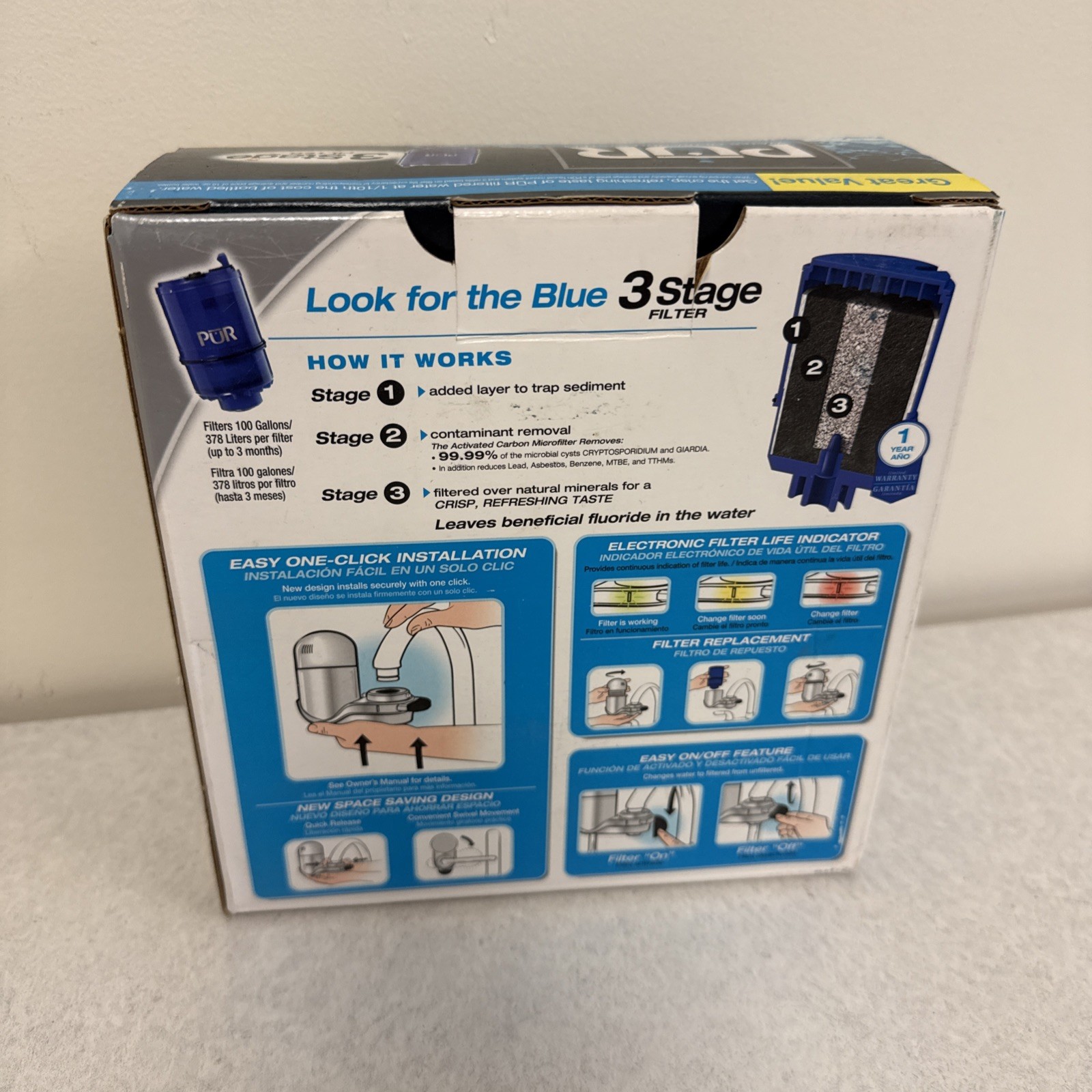 PUR FM-3800B Faucet Mount Filter System w/ 2 Filters gallery