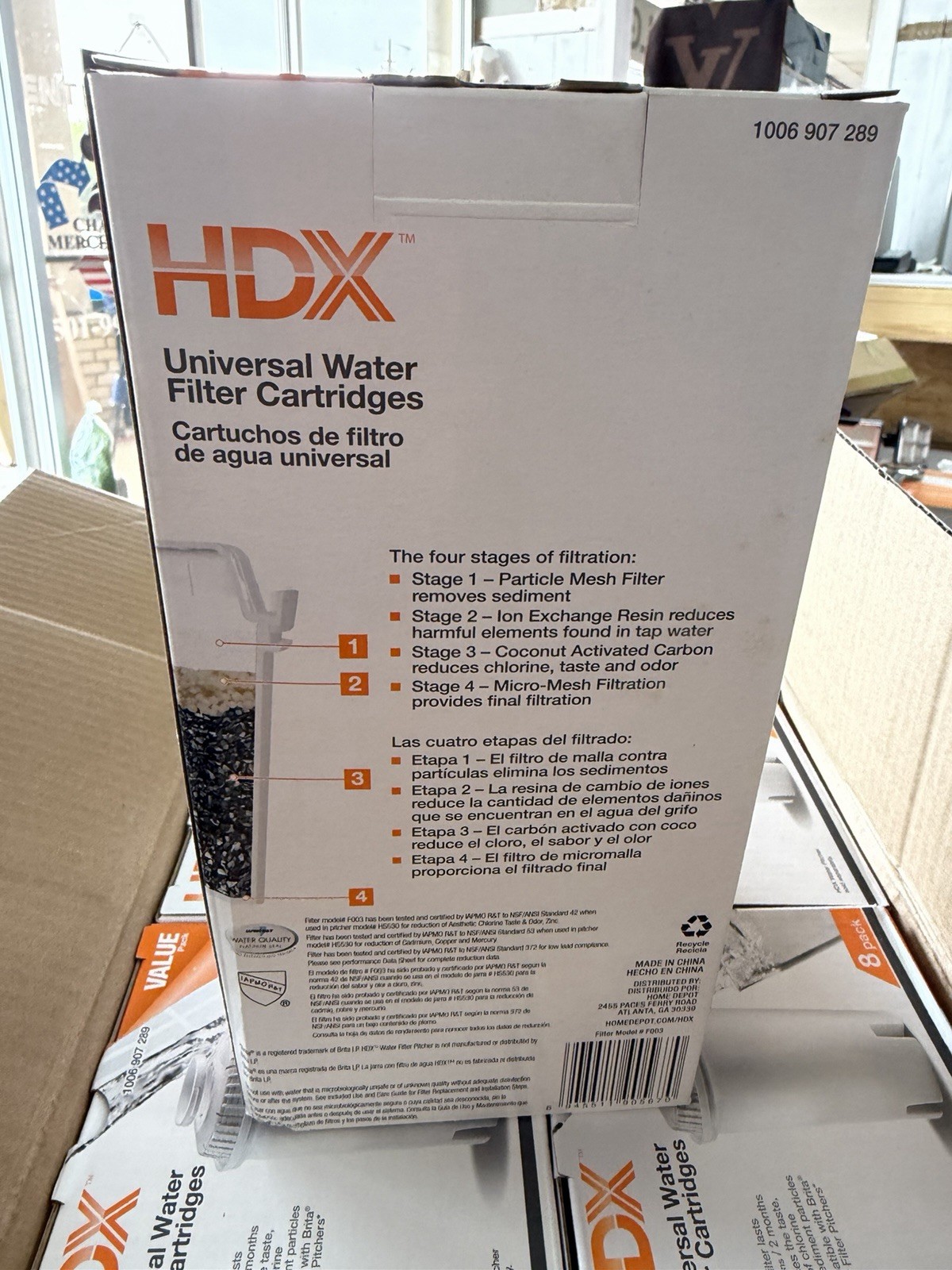 Compatible W/ Brita Pitchers 8-Pack Universal Water Filter Cartridges HDX F003 gallery