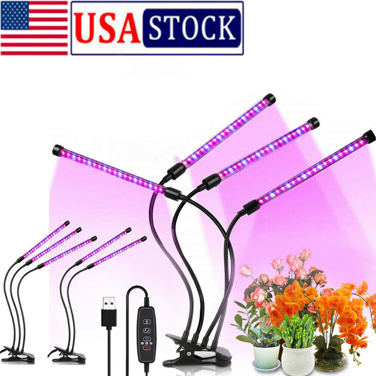 LED Grow Lights Indoor Plants Hydroponics Full Spectrum Plant Growing Light USA gallery