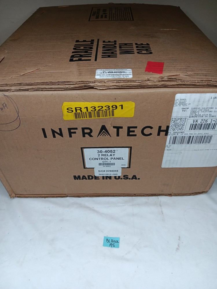 Infratech 30-4052 2 Relay Control Panel 240 V 60 Amp