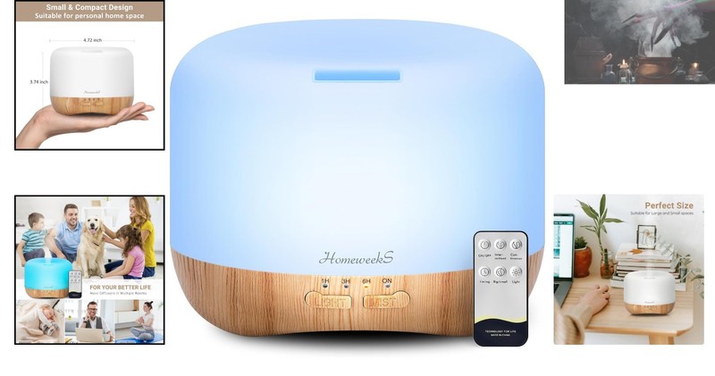 300ml Aroma Diffuser with Timer & LED Light - Perfect for Sleep & Relaxation gallery