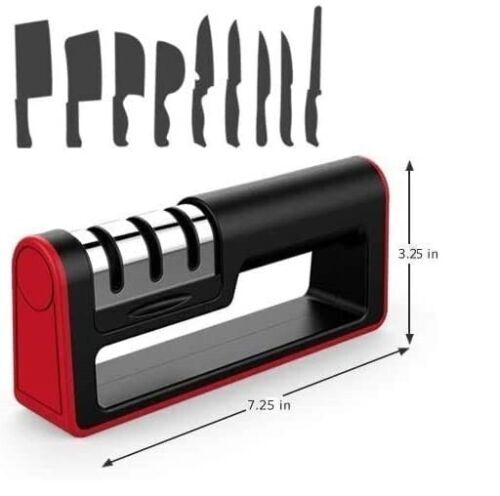 Knife Sharpener Professional Ceramic Tungsten Kitchen Sharpening System 3 Stage gallery