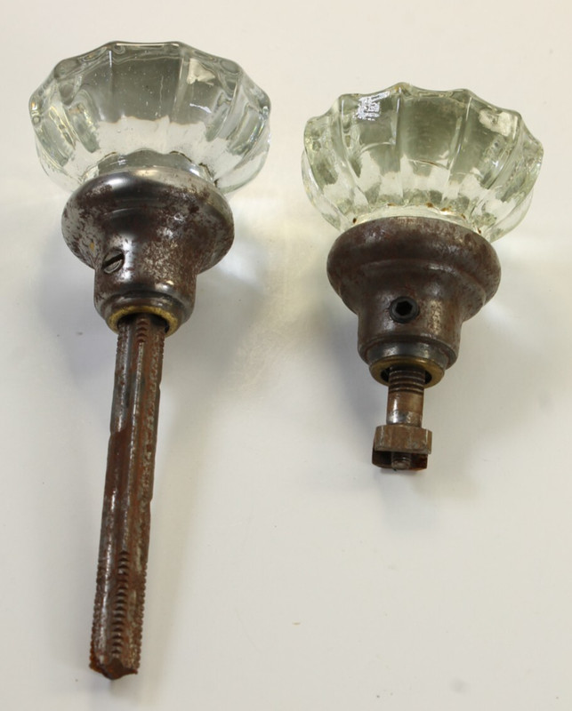 Lot of Random Keyed Entry Door Knobs Deadbolts Brass Crystal Lori Schlage Parts gallery