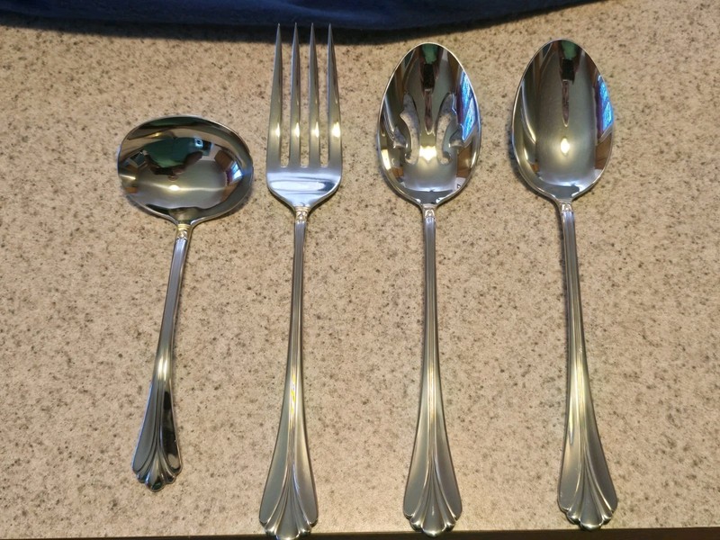Mikasa - Lyons Flatware - Gold Accent . 34 Pieces Include (6) 5-piece Settings gallery