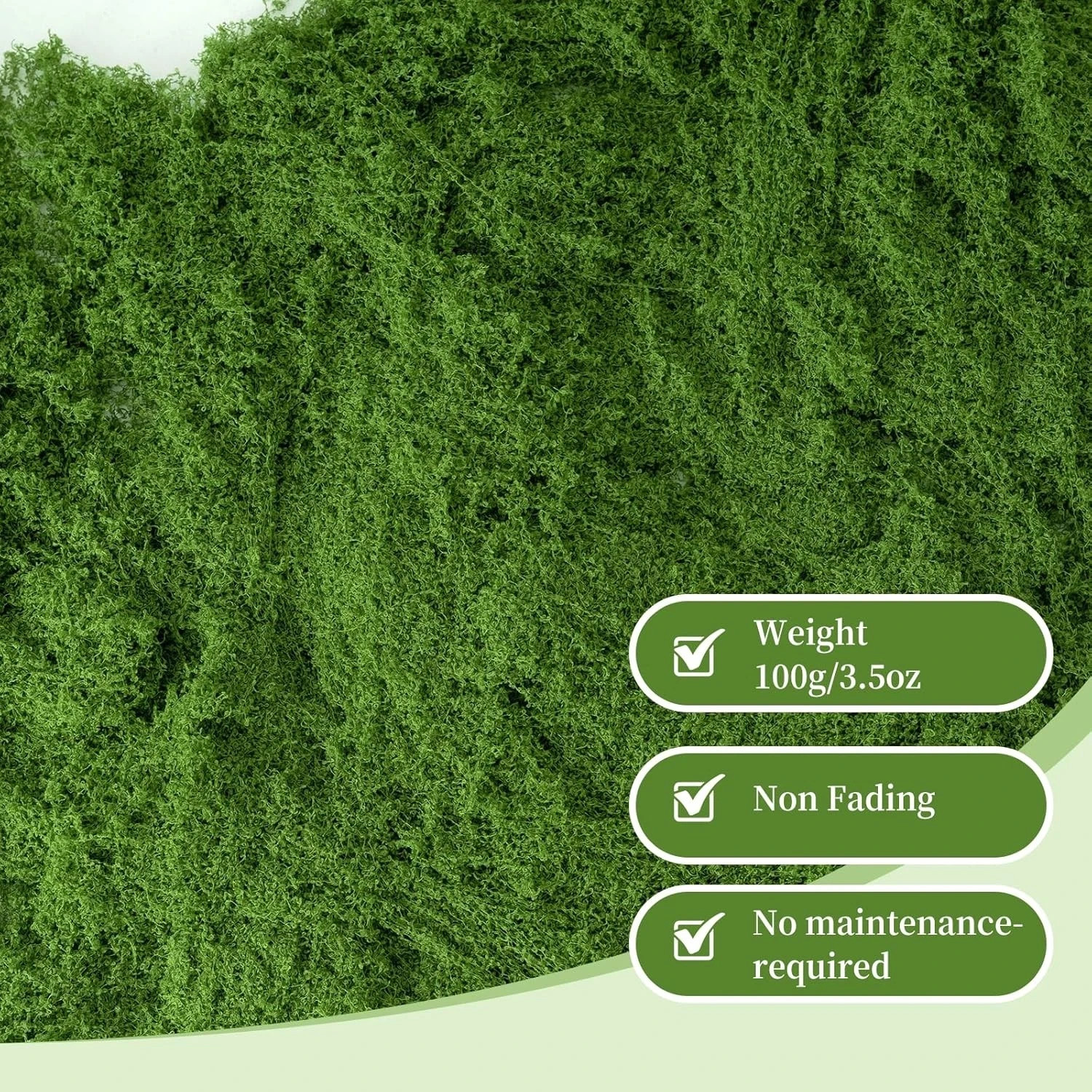 Fake Moss for Plants Indoor, Artificial Moss for Arts and Crafts, Faux Grass for gallery