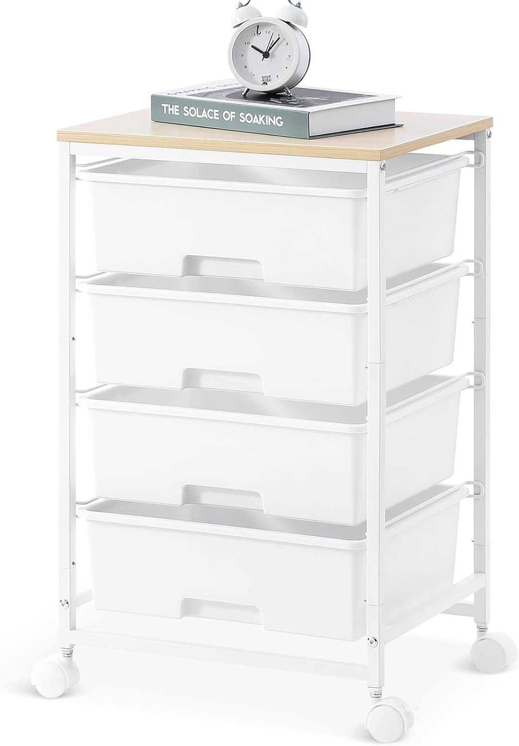 SYKIARIOL Utility Cart with 4 Drawers, Multipurpose Rolling Storage Cart with 4 gallery