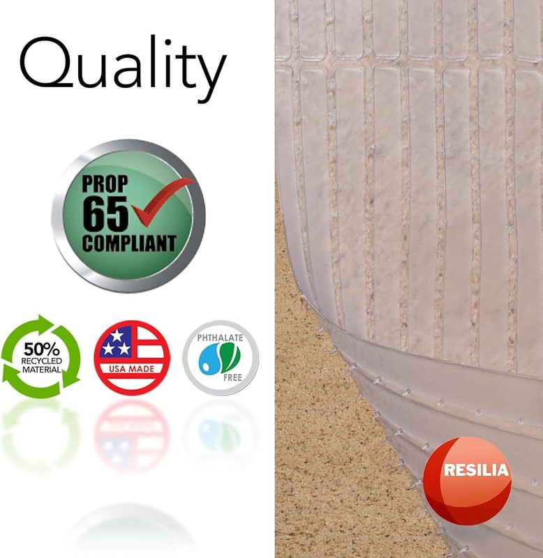 Deep-Pile Carpet Runner - Plastic Vinyl Carpet & Rug Protector, Waterproof Cl... gallery