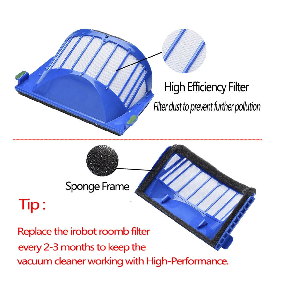 Replacement Parts Filter For iRobot Roomba 600 Series 620 660 680 gallery