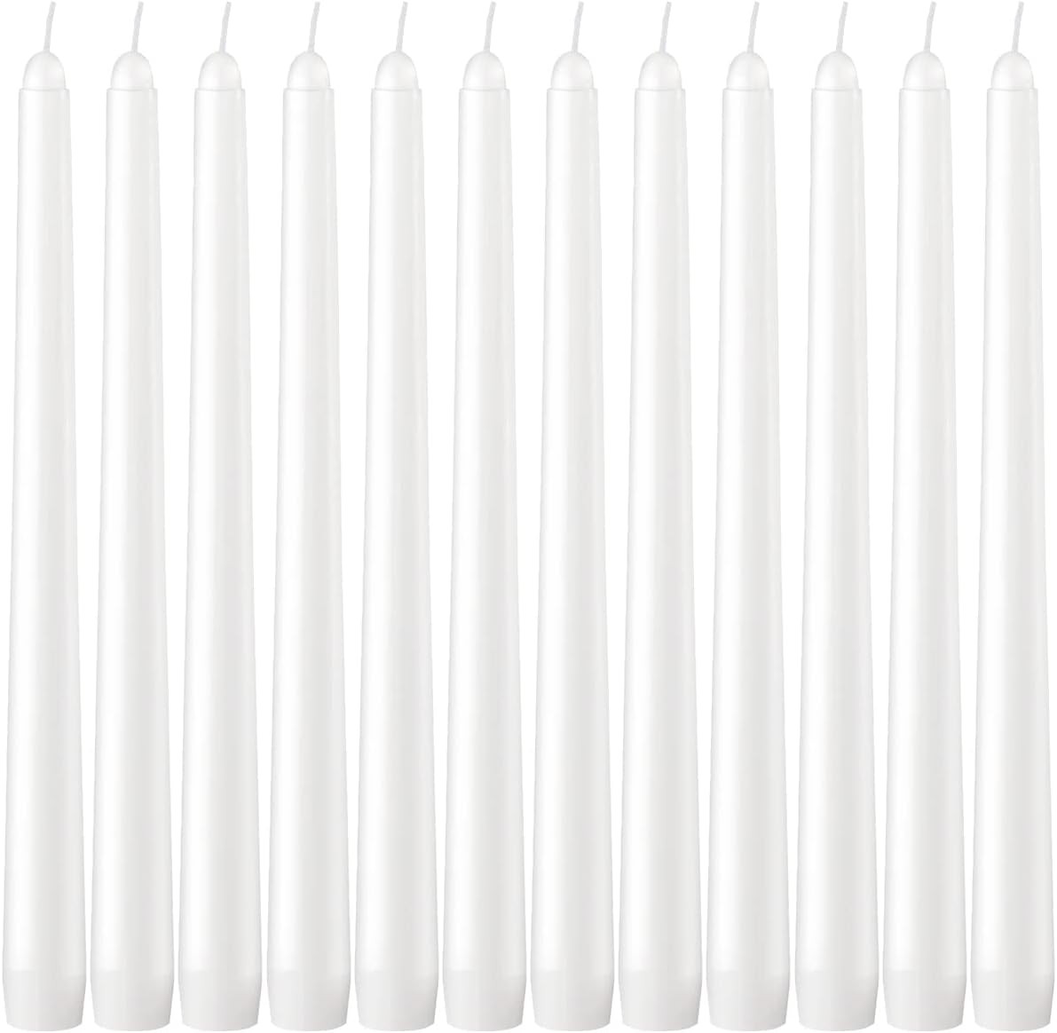 Dripless Taper Candles - Unscented White Candles Bulk Candle Sticks Long Burning gallery