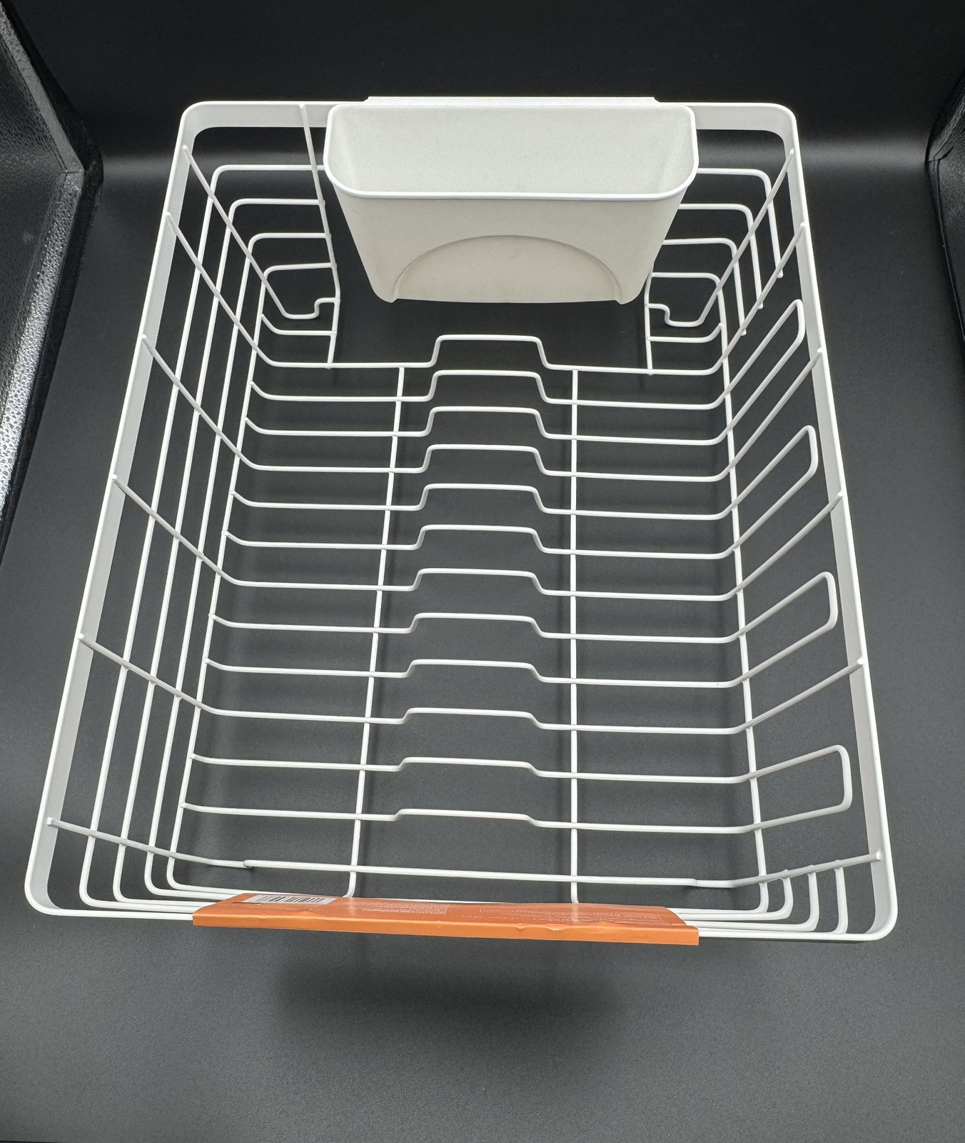 Large Flat Wire Dish Rack By Bed Bath & Beyond Squared Away 16.1x12.5x5.4 Inches gallery