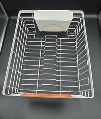 Large Flat Wire Dish Rack By Bed Bath & Beyond Squared Away 16.1×12.5×5.4 Inches