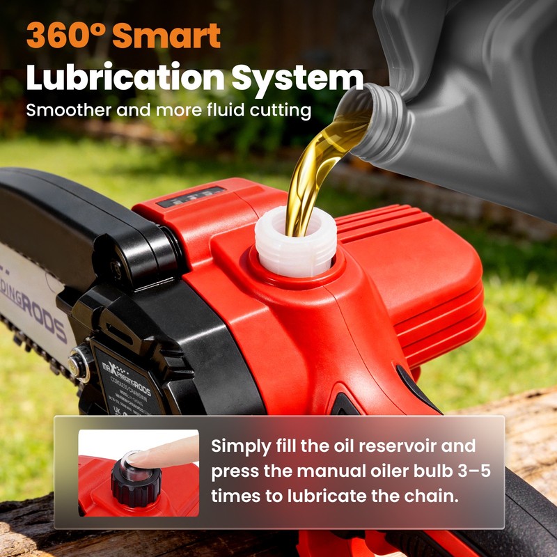 Cordless for Mini Chainsaw 21V Portable Battery 3 Chains Wood Cutting Garden gallery