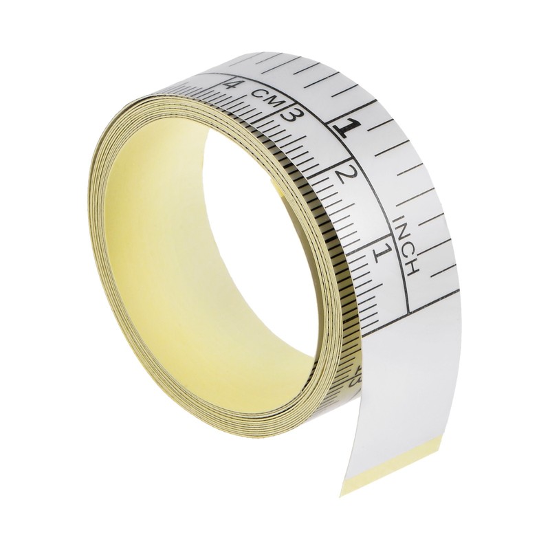Self Adhesive Measuring Tape 60 Inch 152cm English Metric Right to Left Black gallery