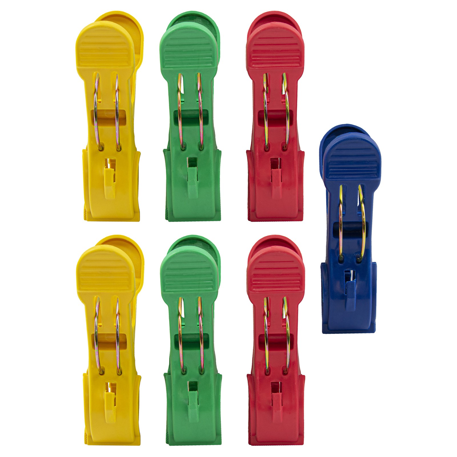 Jumbo High-Quality Plastic Food Bag Clips, 7 Pack gallery