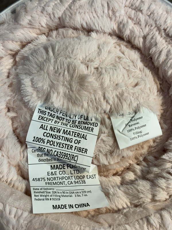 Madison Park Down Alternative Comforter Set King Blush Pink Faux Fur Blanket gallery